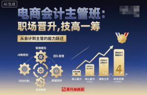 电商会计主管班，职场晋升，技高一筹-乌龙学社