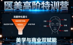 0-1000W医美高阶特训营课程，美学与商业双赋能-乌龙学社