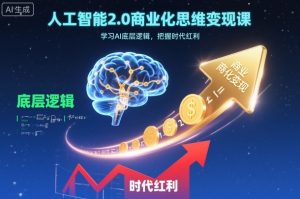 人工智能2.0商业化思维变现课，学习AI底层逻辑，把握时代红利-乌龙学社