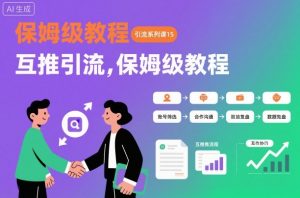 引流系列课15:互推引流,保姆级教程【文档】-乌龙学社