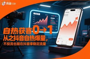 自热获客从0到1之抖音自热爆量，不投流也能在抖音拿稳定流量-乌龙学社