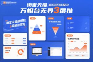 淘宝天猫推爆班原创高阶第75期,万相台无界3层推-乌龙学社