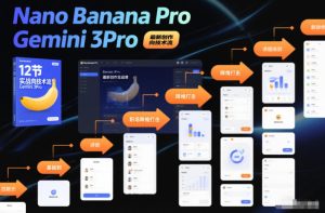 Nano Banana Pro Gemini 3Pro,最新创作实战课,12节实战向技术流,职场降维打击-乌龙学社
