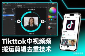 Tiktok中视频纯搬运剪辑去重技术，外来技术，自行测试-乌龙学社