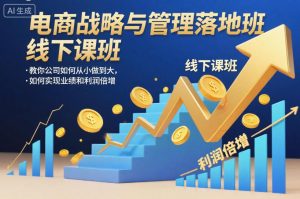 电商战略与管理落地班线下课,教你公司如何从小做到大,如何实现业绩和利润倍增【录音】-乌龙学社