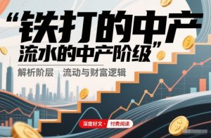 付费文章：铁打的中产，流水的中产阶级-乌龙学社