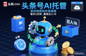 头条号AI托管，我存视频到你草稿箱，每天5分钟，最高日入1k【揭秘】-乌龙学社