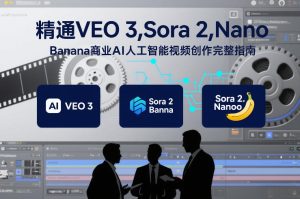 精通VEO 3，Sora 2，Nano Banana商业AI人工智能视频创作完整指南-乌龙学社
