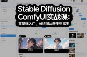 Stable Diffusion ComfyUI实战课：零基础入门，AI绘图从新手到高手-乌龙学社