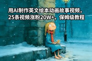 用AI制作英文绘本动画故事视频，25条视频涨粉20W+，保姆级教程-乌龙学社