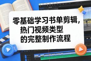 零基础学习书单剪辑，热门视频类型的完整制作流程（更新2026）-乌龙学社