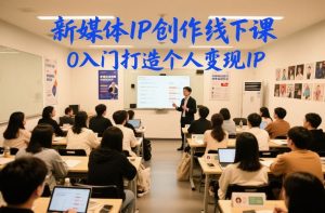 新媒体IP创作线下课，0入门打造个人变现IP-乌龙学社