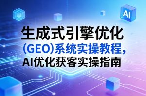 生成式引擎优化（GEO）系统实操教程，AI优化获客实操指南-乌龙学社