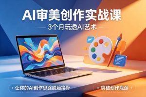 AI审美创作实战课，3个月玩透AI艺术，让你的AI创作思路脱胎换骨，突破创作瓶颈-乌龙学社