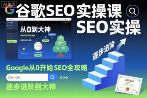 谷歌SEO实操课，Google从0开始SEO全攻略，逐步进阶到大神（更新26年）-乌龙学社