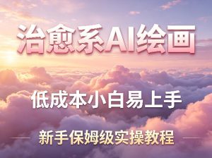 治愈系AI绘画提示词项目，低成本小白易上手，每天10分钟，新手保姆级实操教程-乌龙学社