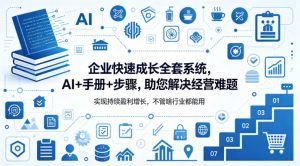 企业快速成长全套系统，AI+手册+步骤，助您解决经营难题，实现持续盈利增长，不管啥行业都能用-乌龙学社