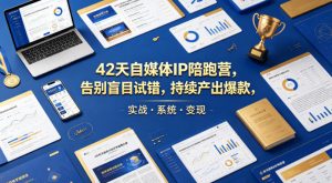 42天自媒体IP陪跑营，告别盲目试错，持续产出爆款，实战·系统·变现（更新2026）-乌龙学社