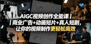 AIGC视频创作全能课｜商业广告+动画短片+真人短剧，让你的视频制作更轻松高效-乌龙学社