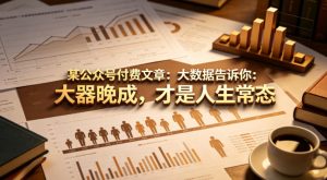 某公众号付费文章：大数据告诉你：大器晚成，才是人生常态-乌龙学社