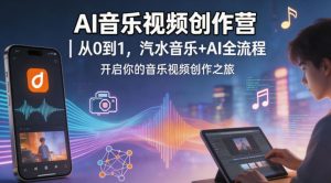 AI音乐视频创作营｜从0到1，汽水音乐+AI全流程，开启你的音乐视频创作之旅-乌龙学社