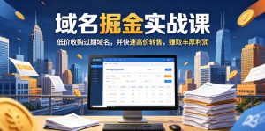 域名交易掘金实战课，低价收购过期域名，并快速高价转售，賺取丰厚利润【原创双语字幕】-乌龙学社